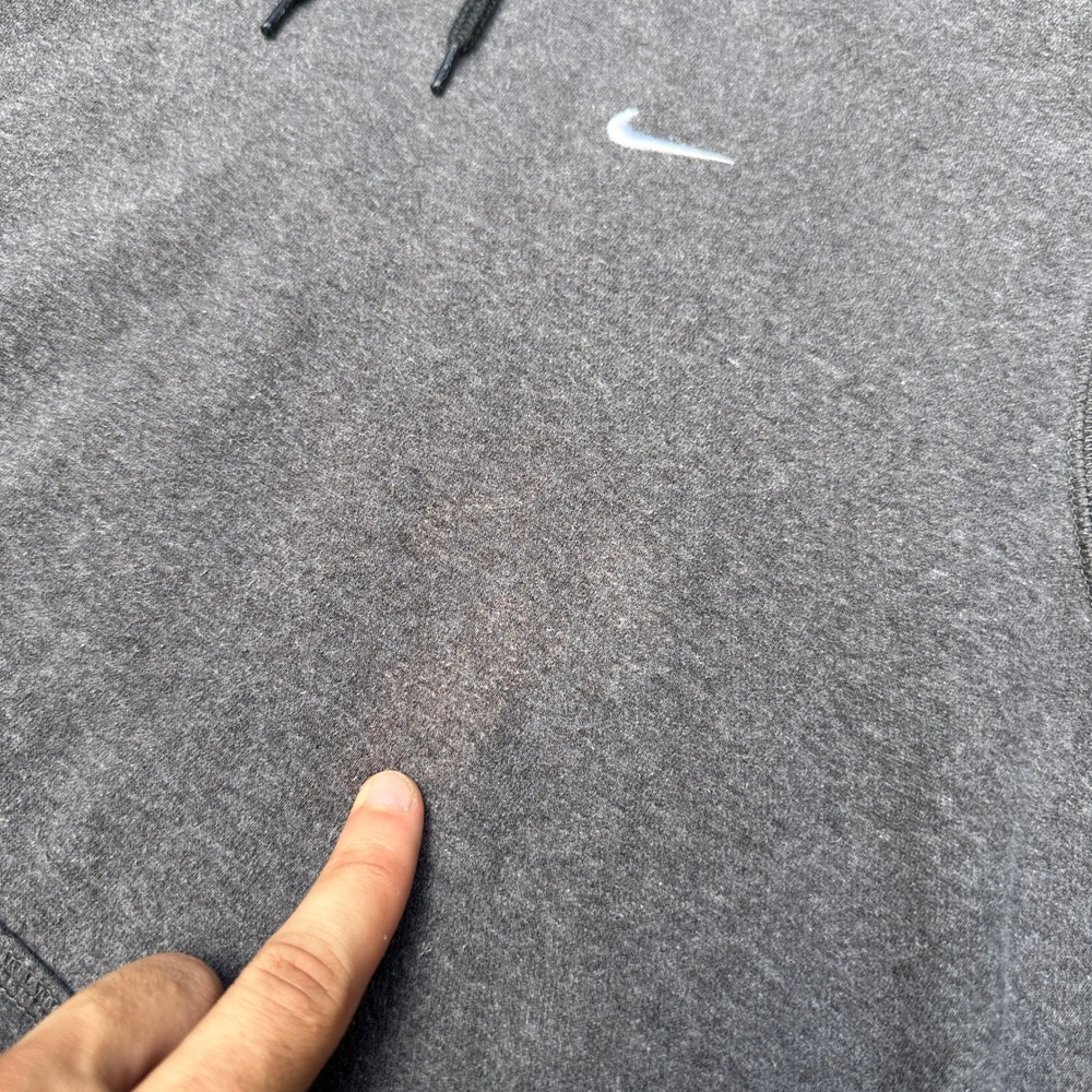 Nike The Athletic Dept Hoodie Mens XXL Charcoal Grey Pullover Swoosh Sweatshirt - Picture 3 of 6